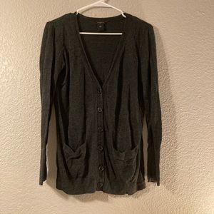 Dark Gray Ann Taylor Cardigan
